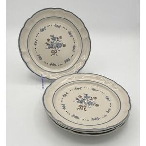 Vintage Cordella Bluet Salad Plates Set of 4 Stoneware Japan 7.5" New Old Stock